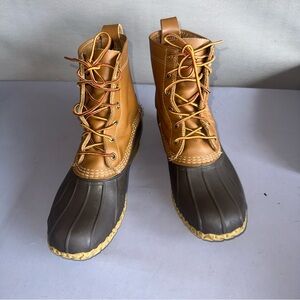L.L. Bean Men's Tan and Dark Brown Boots